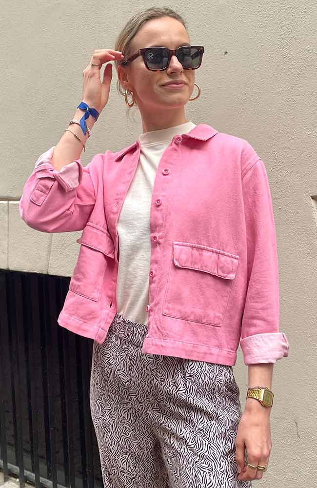 Dedicated blouse jasje lima pink | Sophie Stone
