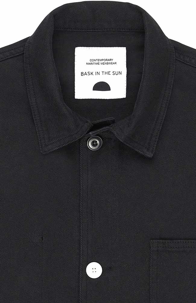 Bask in the Sun black Sergi jacket organic cotton | Sophie Stone