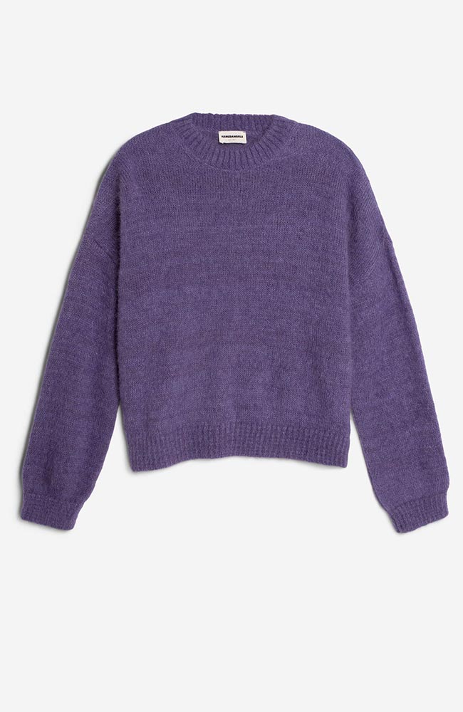 ARMEDANGELS Suri inaraa sweater purple from alpaca wool | Sophie Stone