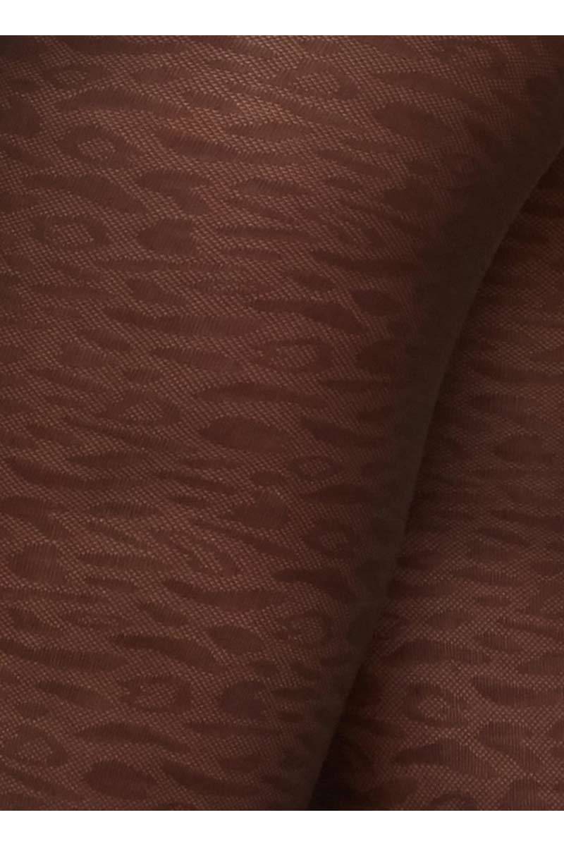 Swedish Stockings Emma Leopard pantyhose brown | Sophie Stone