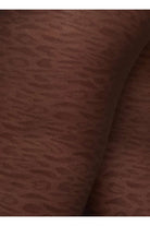 Swedish Stockings Emma Leopard pantyhose brown | Sophie Stone