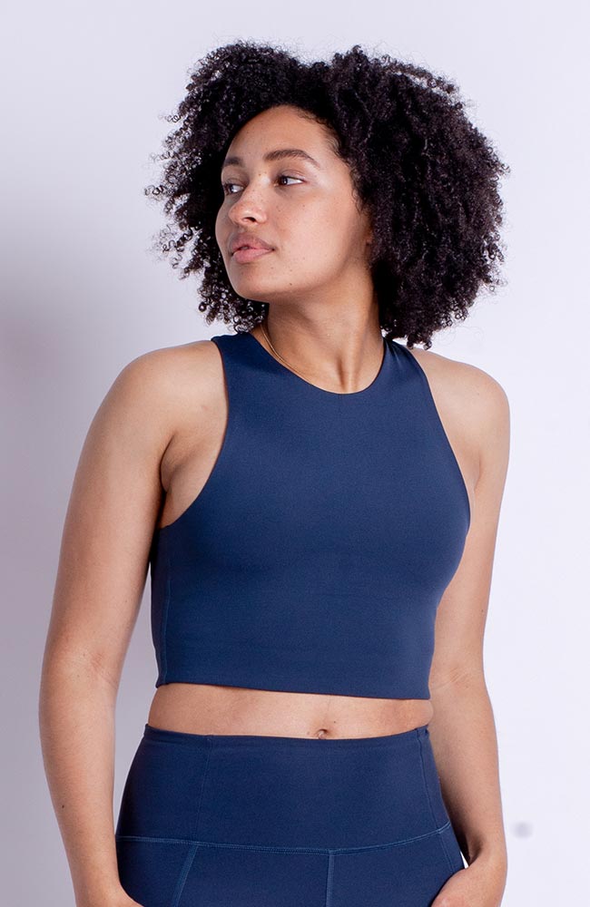 Girlfriend collective Dylan bra midnight RPET | Sophie Stone