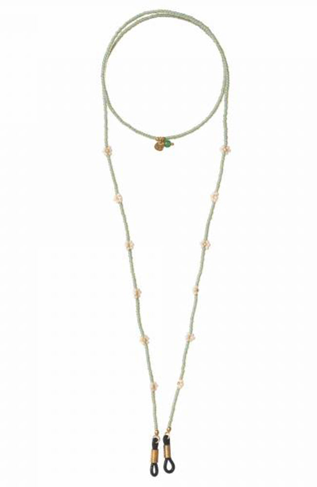 A Beautiful Story Flower Aventurine Gold Spectacle Cord | Sophie Stone