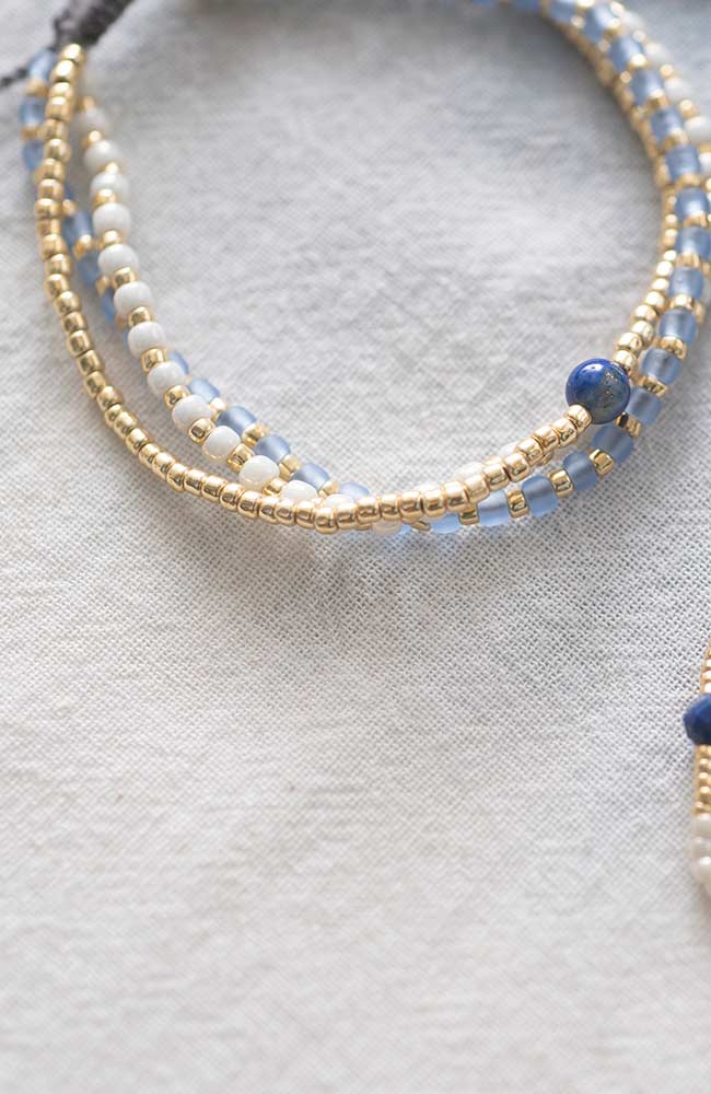 A Beautiful Story Warrior Lapis Lazuli Gold Bracelet | Sophie Stone