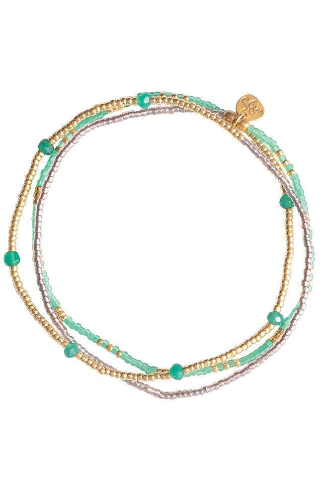 A Beautiful Story Welcome Aventurine Gold Bracelet | Sophie Stone