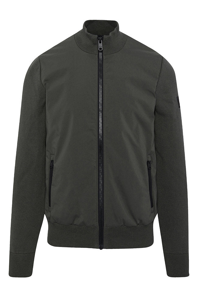 Ecoalf Petrea knit jacket green 100% RPET | Sophie Stone 