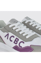 ACBC Run white & lilac sneaker 100% vegan and recycled material | Sophie Stone