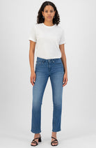 MUD jeans Faye Straight Authentic Indigo | Sophie Stone