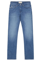 MUD jeans Faye Straight Authentic Indigo jeans blue | Sophie Stone