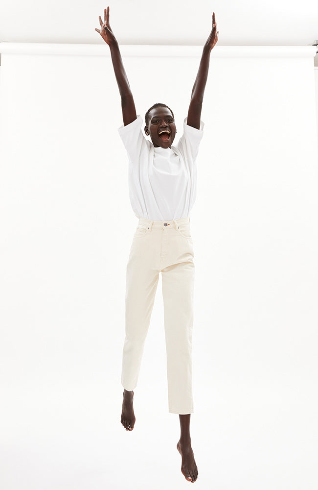 ARMEDANGELS Mairaa undyed mom jeans from organic & recycled cotton sustainable | Sophie Stone