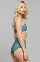 Dedicated sustainable bikini bottom Slite Duck Green from recycled plastic | Sophie Stone 