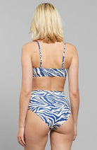 Dedicated sustainable bikini bottom Slite Zebra Blue from recycled plastic | Sophie Stone 