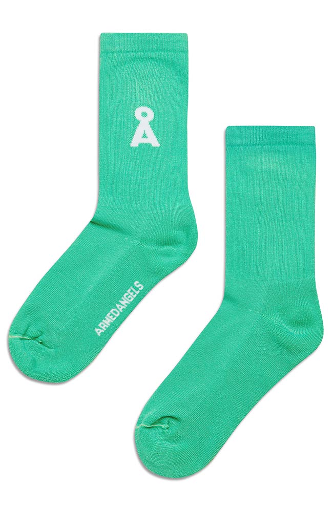 ARMEDANGELS Saamu sports socks bright lime organic cotton | Sophie Stone