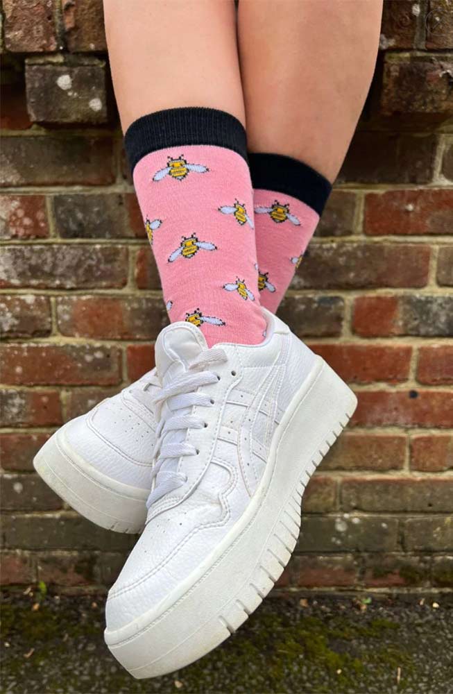 Swole Panda bumblebee socks from Moso bamboo | Sophie Stone