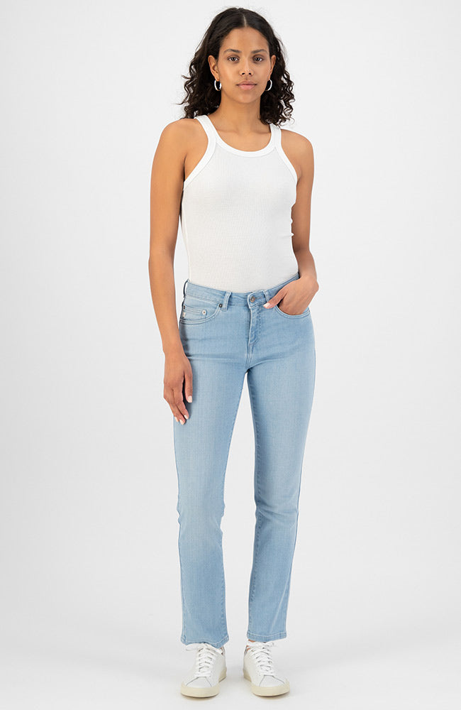 MUD jeans Faye Straight Sunny Stone blue jeans | Sophie Stone