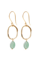 A Beautiful Story Graceful Aventurine Gold earrings | Sophie Stone