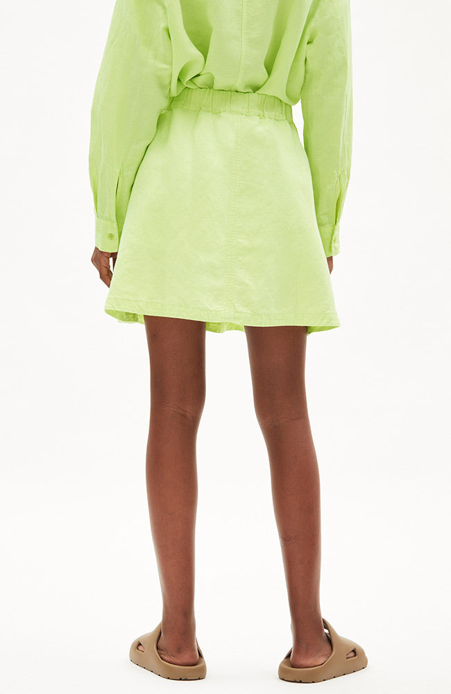 ARMEDANGELS Kesiaa lino light lime skirt linen | Sophie Stone