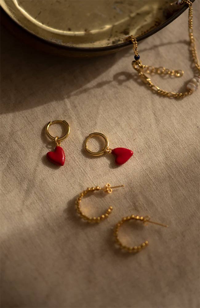 Jules Bean Oh Cherie earrings hearts | Sophie Stone