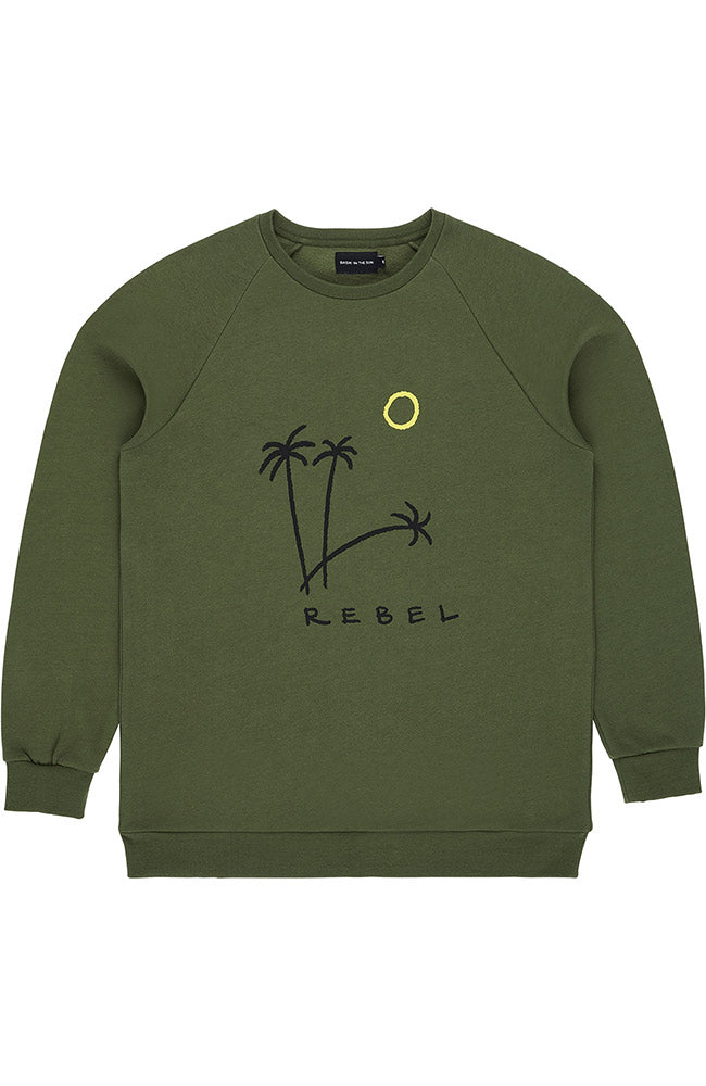 Bask in the Sun Rebel sweat palm kiwi from organic cotton | Sophie Stone