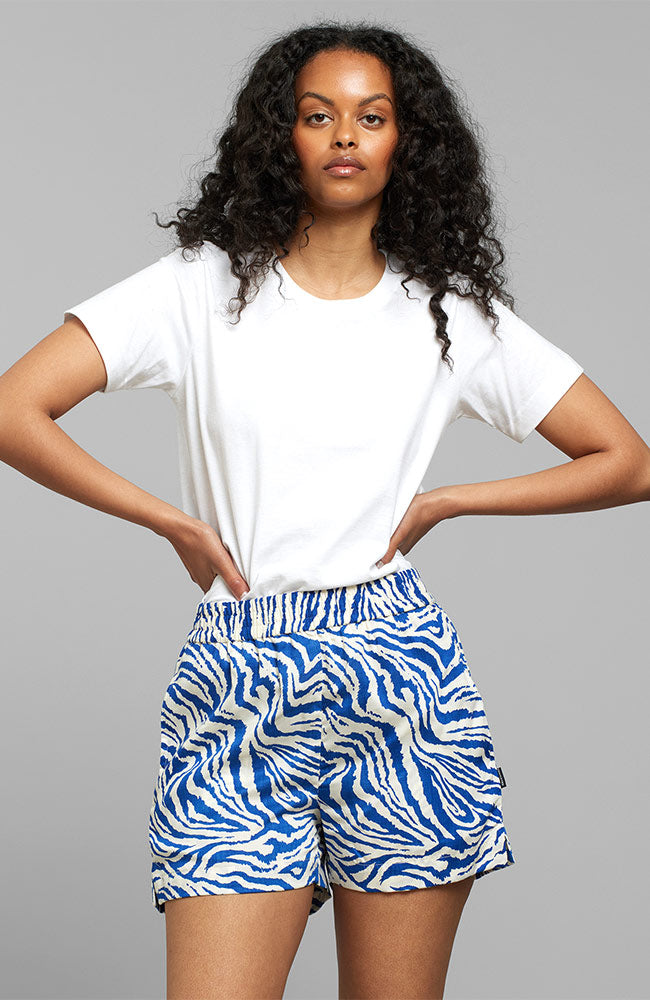 Durable shorts Dedicated Aspudden zebra Tencel | Sophie Stone