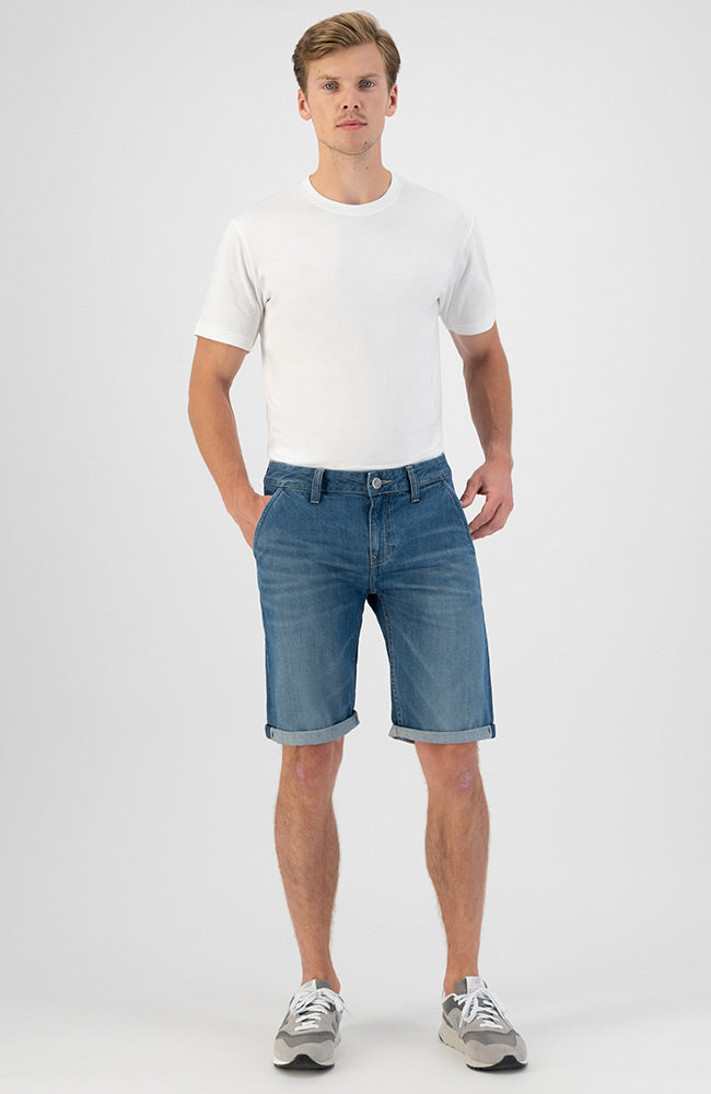 MUD jeans Carlo shorts medium worn from organic cotton | Sophie Stone