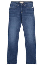MUD jeans Faye Straight Stone Indigo blue organic jeans | Sophie Stone