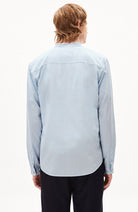 ARMEDANGELS Tomaaso shirt in organic cotton blue | Sophie Stone
