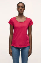 Lanius pink shirt short sleeve organic cotton | Sophie Stone