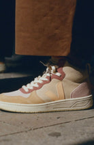 VEJA V-15 Suede multico peach made of durable suede | Sophie Stone