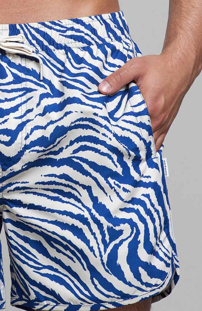 Dedicated Swim Shorts Sandhamn Zebra blue from recycled PET | Sophie Stone 
