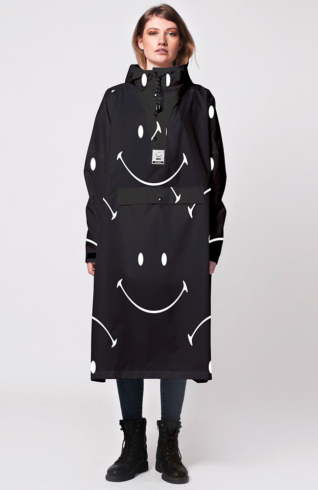 Rainkiss All Smiles x Smiley Rain Poncho made from 20+ recycled PET bottles | Sophie Stone