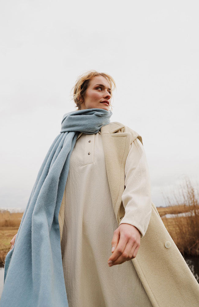 Bufandy Bright Sky blue shawl | Sophie Stone