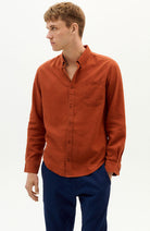 Thinking MU clay red Ant hemp shirt including hemp for men | Sophie Stone