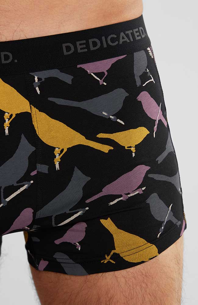 Dedicated Kalix boxer birds black underpants | Sophie Stone