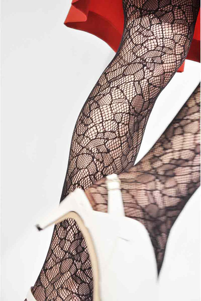 Swedish Stockings Edith Lace tights black | Sophie Stone