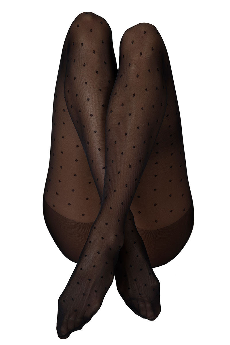 Swedish Stockings Doris dots tights black | Sophie Stone