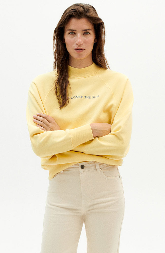 Thinking MU Here Comes The Sun Lemon Fantine sweater | Sophie Stone