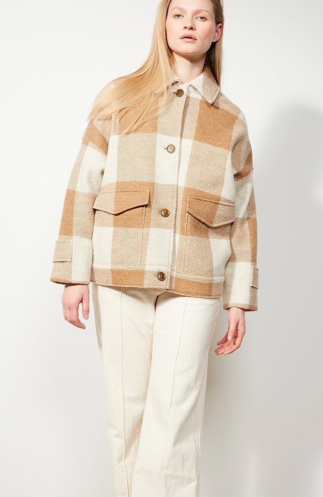 Langerchen Jacket Chelan check from organic wool | Sophie Stone 