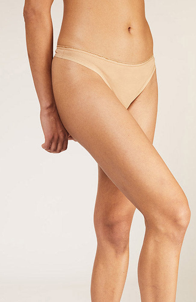 People Tree Organic Thong Almond from organic cotton | Sophie Stone