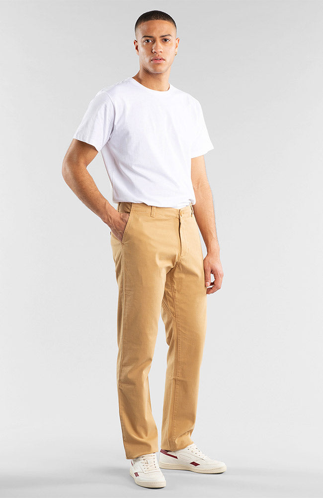 Dedicated Chinos Sundsvall Beige from organic cotton | Sophie Stone