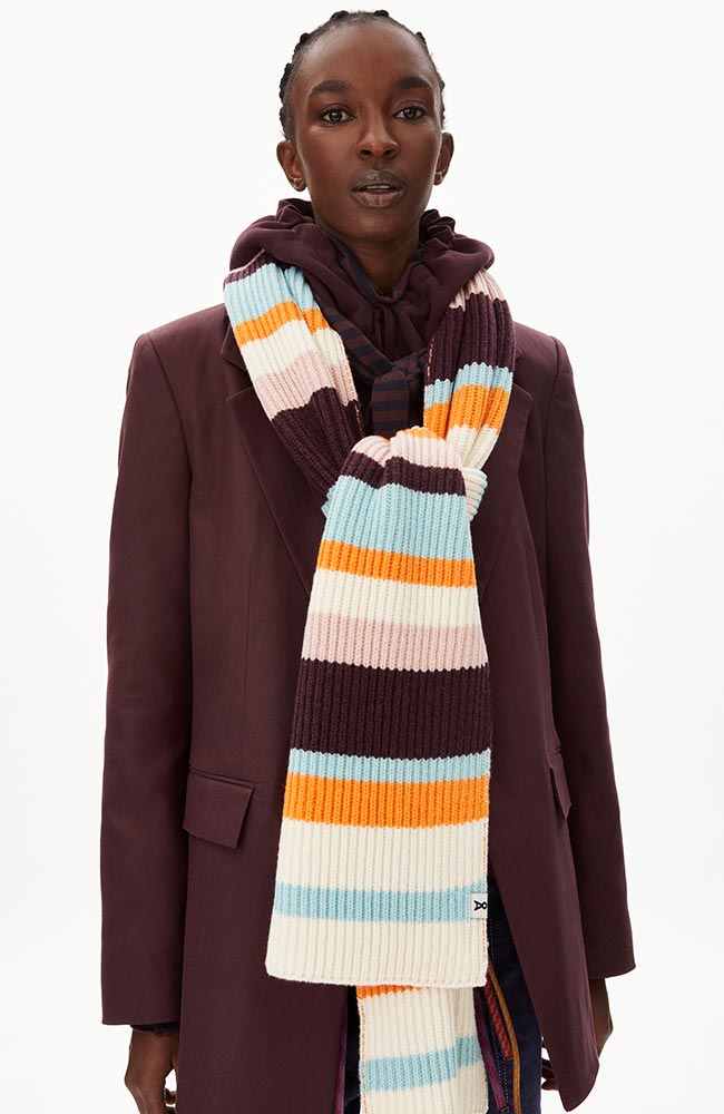 ARMEDANGELS Kaay scarf multicolor from organic wool | Sophie Stone