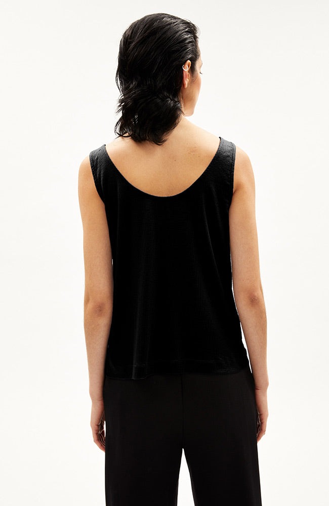 ARMEDANGELS Minaami top black organic cotton | Sophie Stone